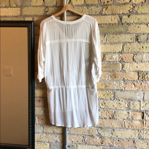 White Drape Blouse - Picture 2 of 2